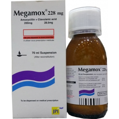 Picture of MEGAMOX 228MG SUSP. 70ML