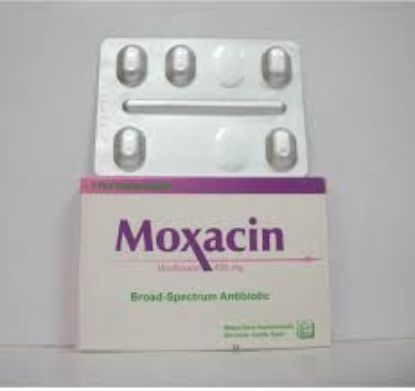Picture of MOXACIN 400 MG 5 F.C.TAB