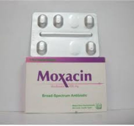 Picture of MOXACIN 400 MG 5 F.C.TAB