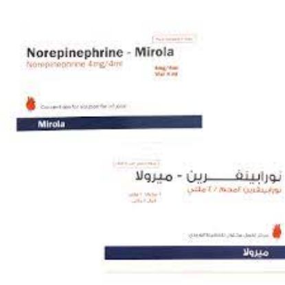 Picture of NOREPINEPHRINE-MIROLA 4MG/4ML 5 I.V. VIAL