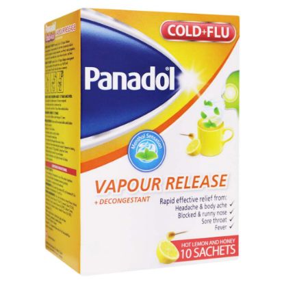 Picture of PANADOL COLD & FLU VAPOUR RELEASE 10 SACHET