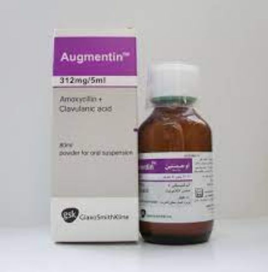 Picture of AUGMENTIN 312 MG/5ML SUSP. 80 ML