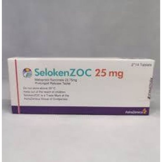 Picture of SELOKENZOC 25 MG 28 PROLONGED R.TAB