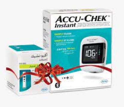 Picture of ACCU CHEK INSTANT BLOOD GLUCOSE MONITOR + 50 TEST STRIPS