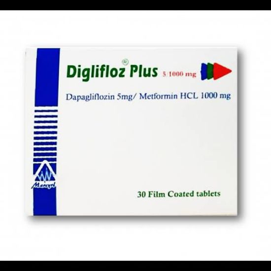 Picture of DIGLIFLOZ PLUS 5/1000MG 30 F.C. TAB