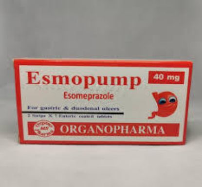Picture of ESMOPUMP 40 MG 14 F.C. TAB