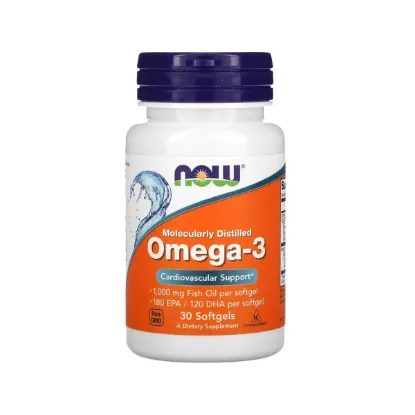 Picture of NOW Omega-3 1000 mg - 30 Softgels