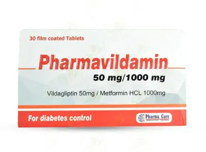 Picture of PHARMAVILDAMIN 50/1000MG 30TABS