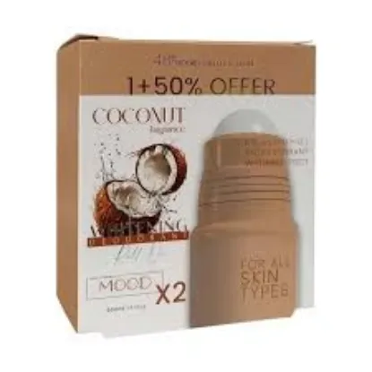Picture of MOOD COCONUT WHITENING DEODORANT ROLL ON OFFER 1+50% 50ML
