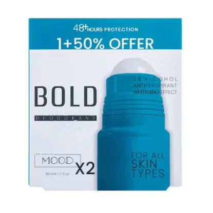 Picture of MOOD BOLD WHITENING DEODORANT ROLL ON OFFER 1+50% 50ML