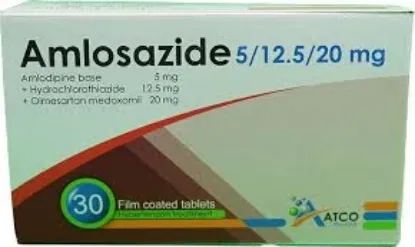 Picture of AMLOSAZIDE 5/12.5/20 MG 30 F.C. TAB