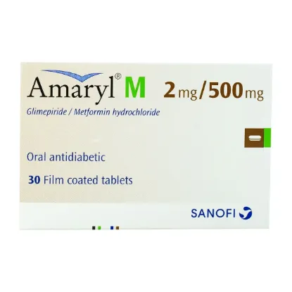 Picture of AMARYL M 2/500 MG 30 F.C.TAB