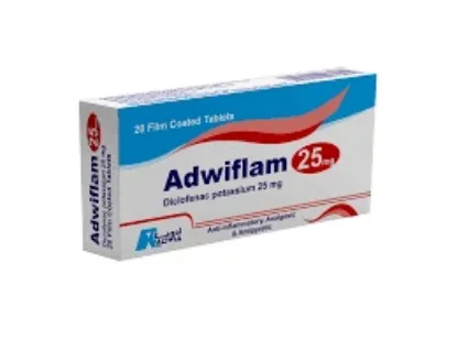 Picture of ADWIFLAM 25 MG 20 F.C.TAB