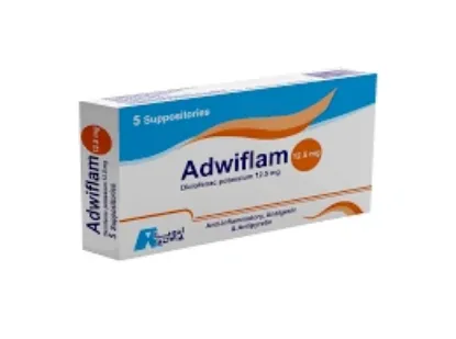 Picture of ADWIFLAM 12.5MG INFANTS 5 SUPP